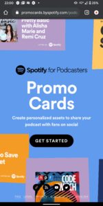spotifyプロモカードpodcast